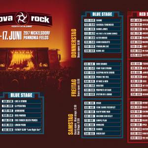Nova Rock 2017 időbeosztás