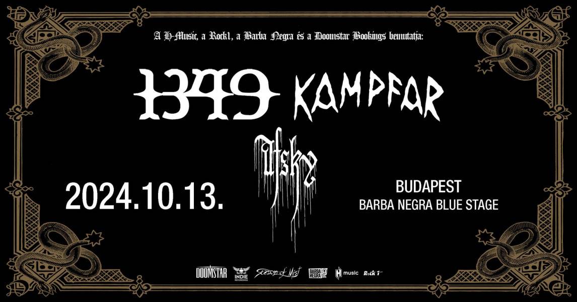 1349 + Kampfar koncert 2024 Budapest