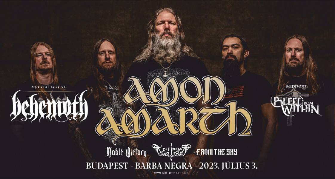 Amon Amarth 2023 Budapest - Behemoth, Bleed From Within