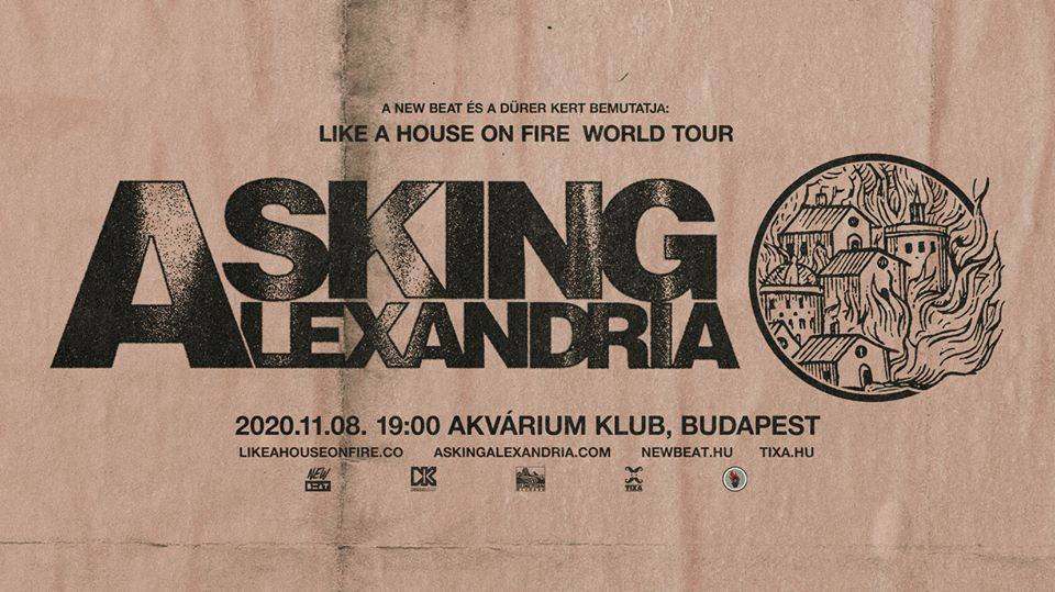 Asking Alexandria koncert Budapest