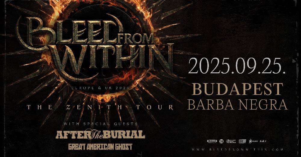 Bleed From Within koncert 2025 