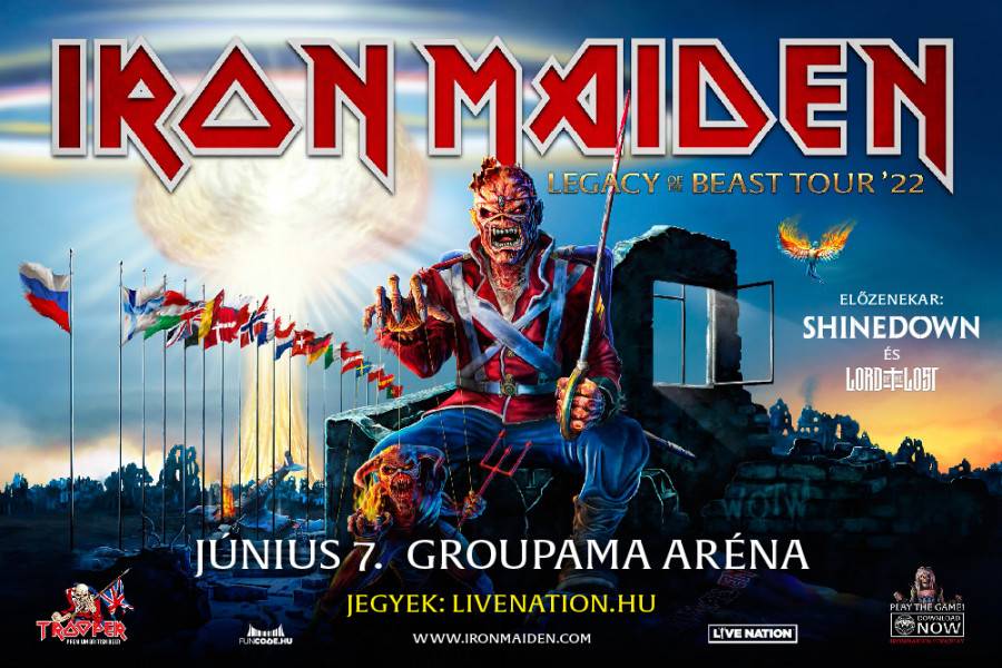 Iron Maiden koncert 2022 Budapest