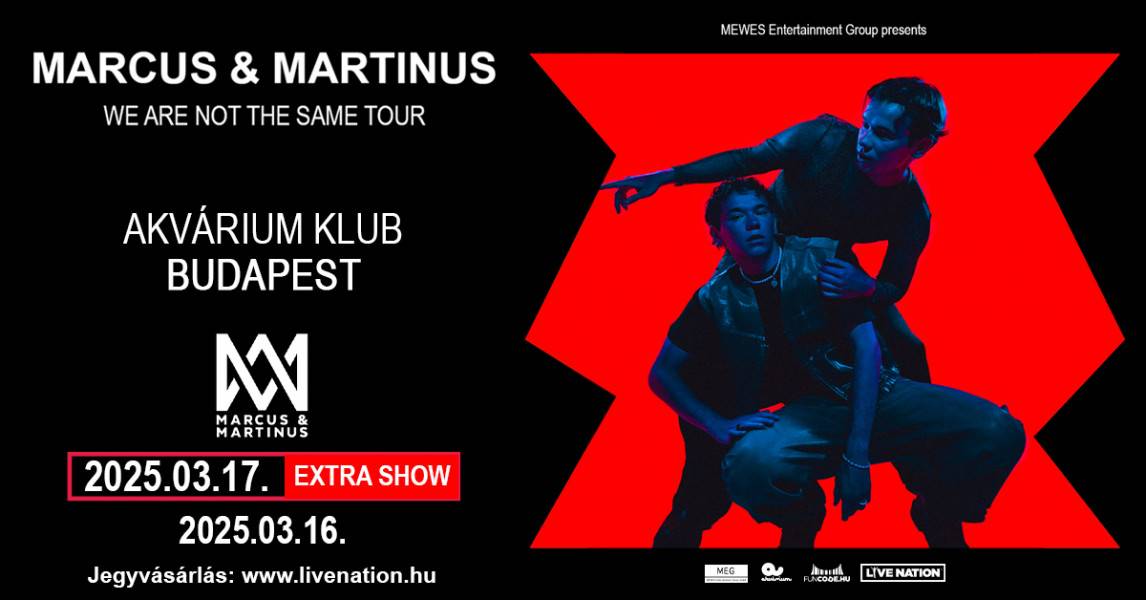 Marcus & Martinus dupla koncert 2024 Budapest