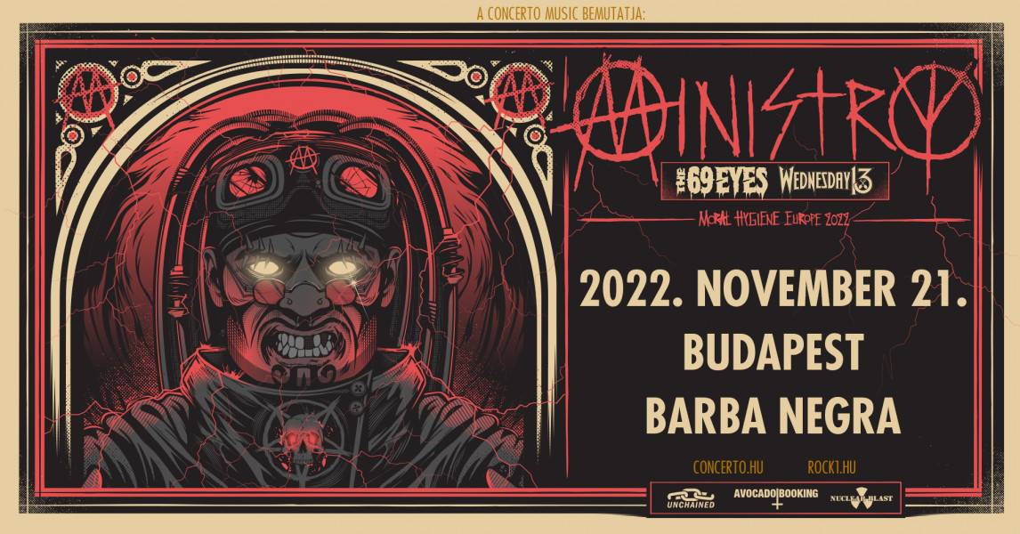 Ministry, The 69 Eyes, Wednesday 13 - 2022 Budapest