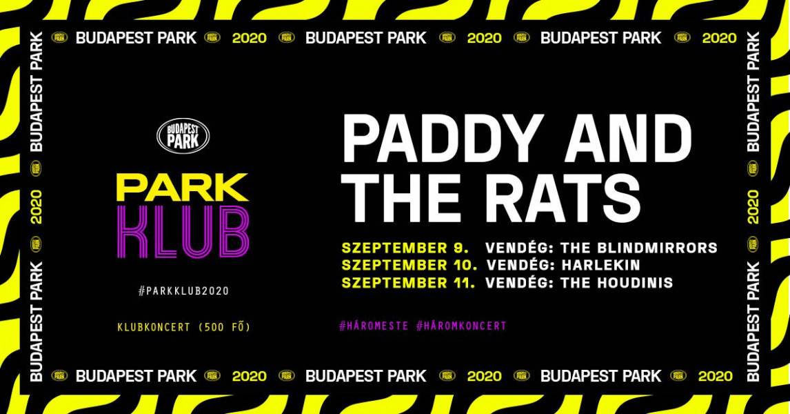 Paddy and the Rats koncert 2020 Budapest Park