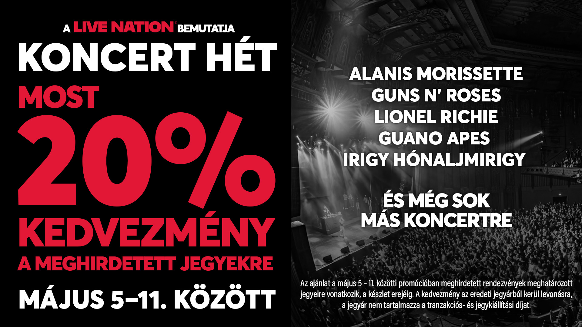 Live Nation Koncerthét 2025