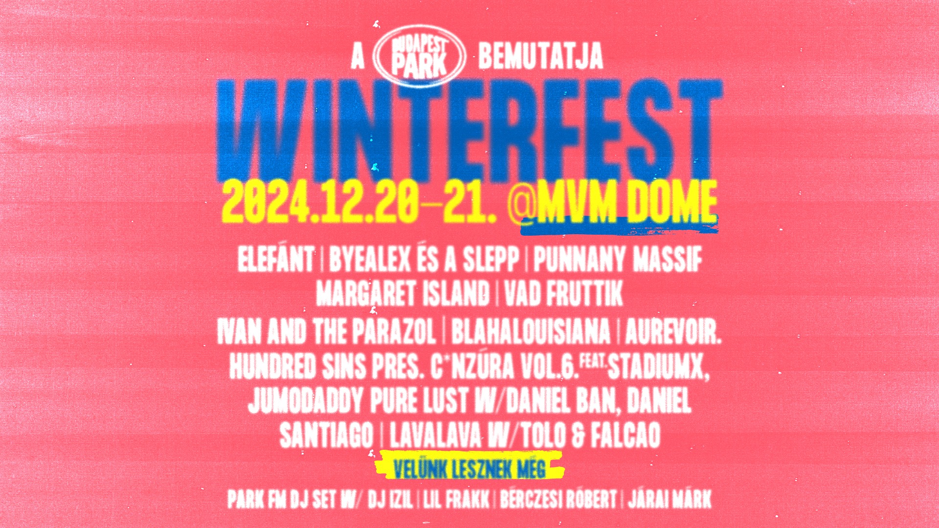 Budapest Park Winterfest line-up