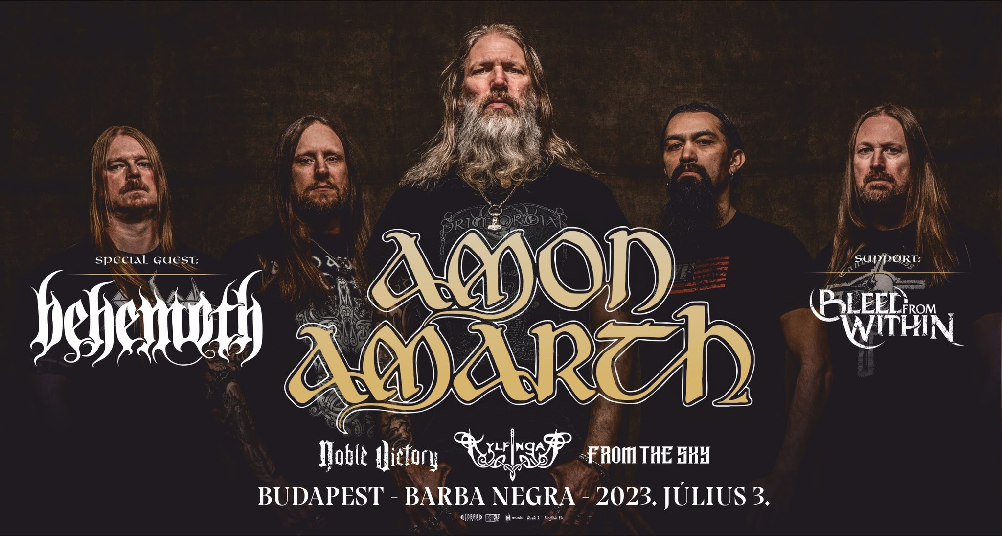 Amon Amarth 2023 Budapest - Behemoth, Bleed From Within