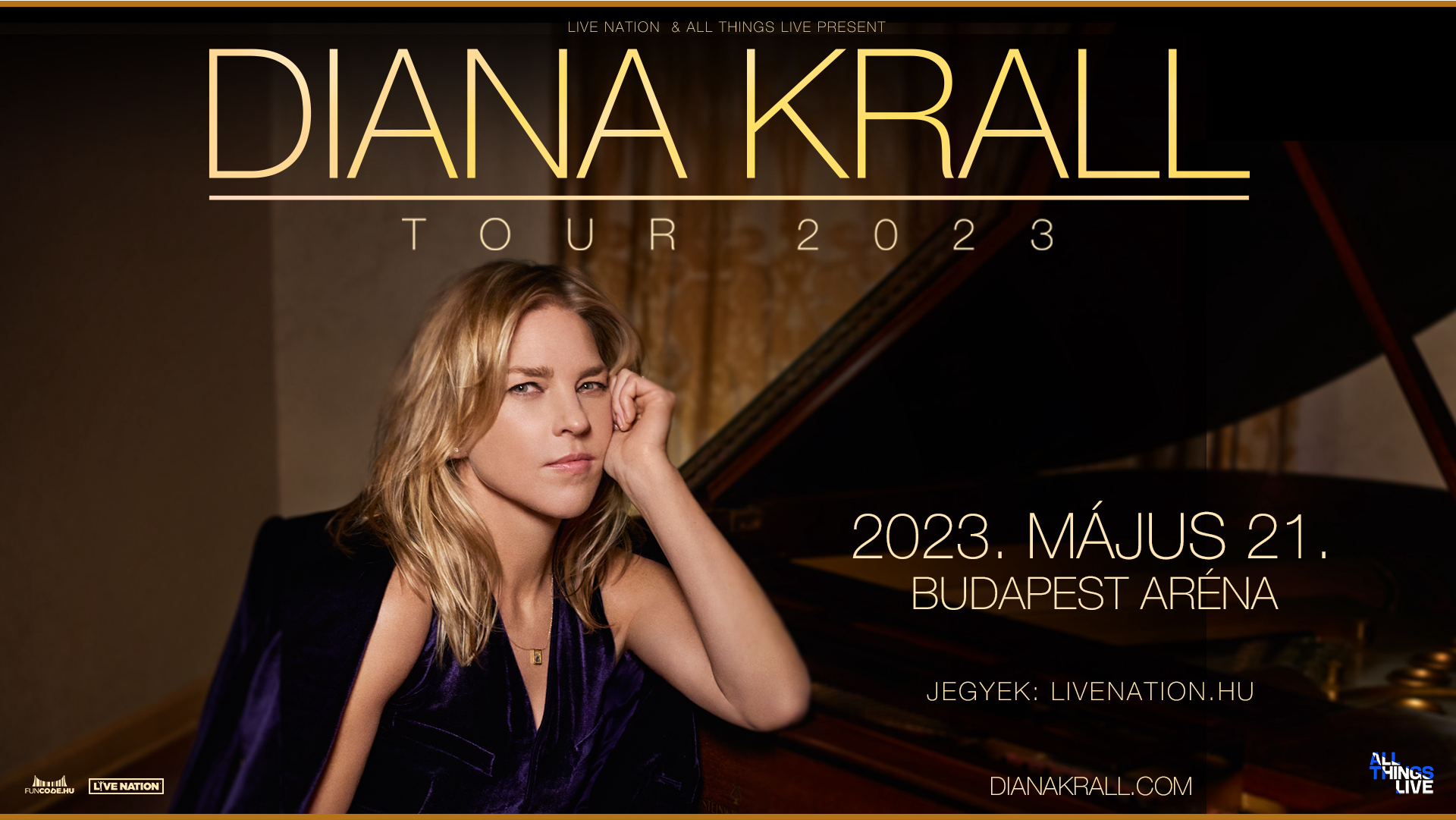 Diana Krall koncert 2023  Budapest