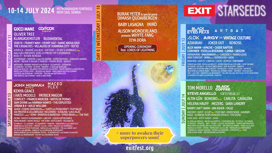 Teljes az EXIT 2024 elektronikus zenei programja 