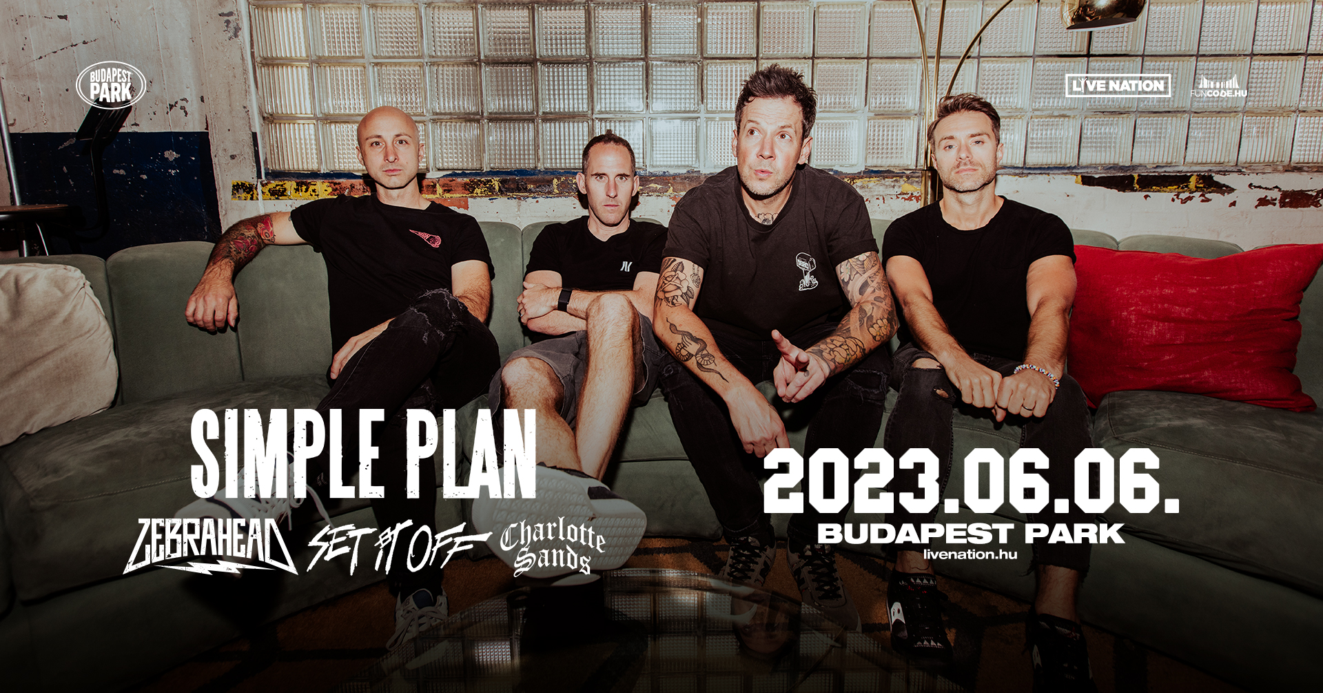 Simple Plan koncert 2023 - Budapest Park